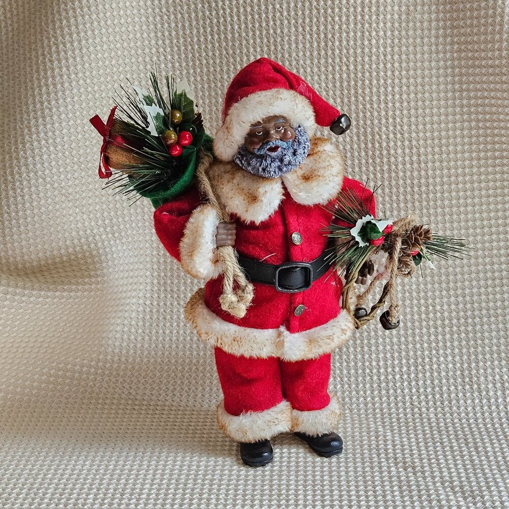 Ashland Christmas Collectible Santa with Gift Sack Holly - NEW with tag